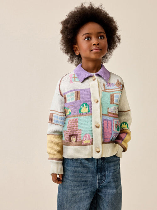 Dolls House Collared Cardigan (3-16yrs)