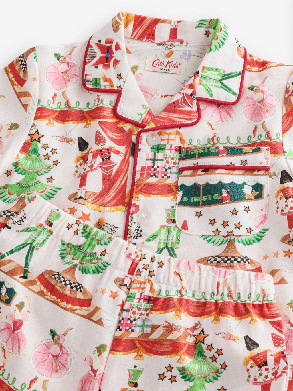 Cath Kidston Cream Nutcracker Single Button Through Pyjamas