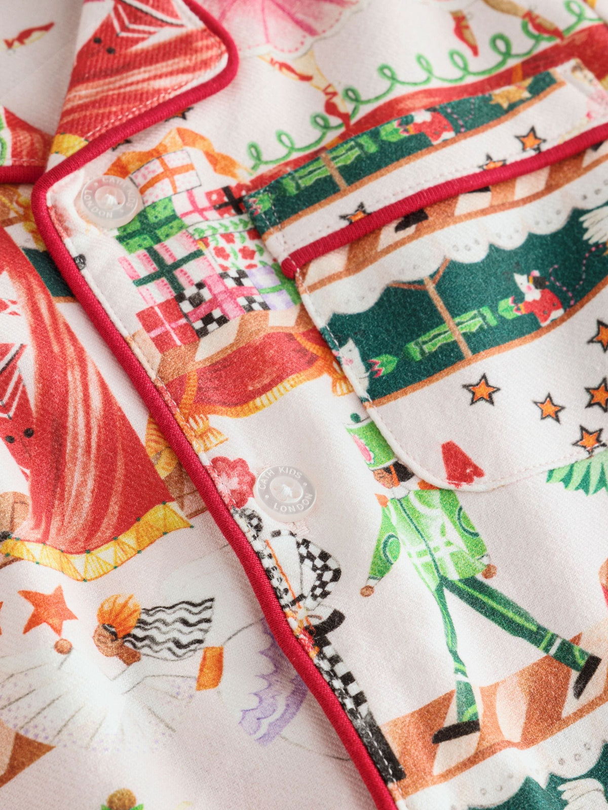 Cath Kidston Cream Nutcracker Single Button Through Pyjamas