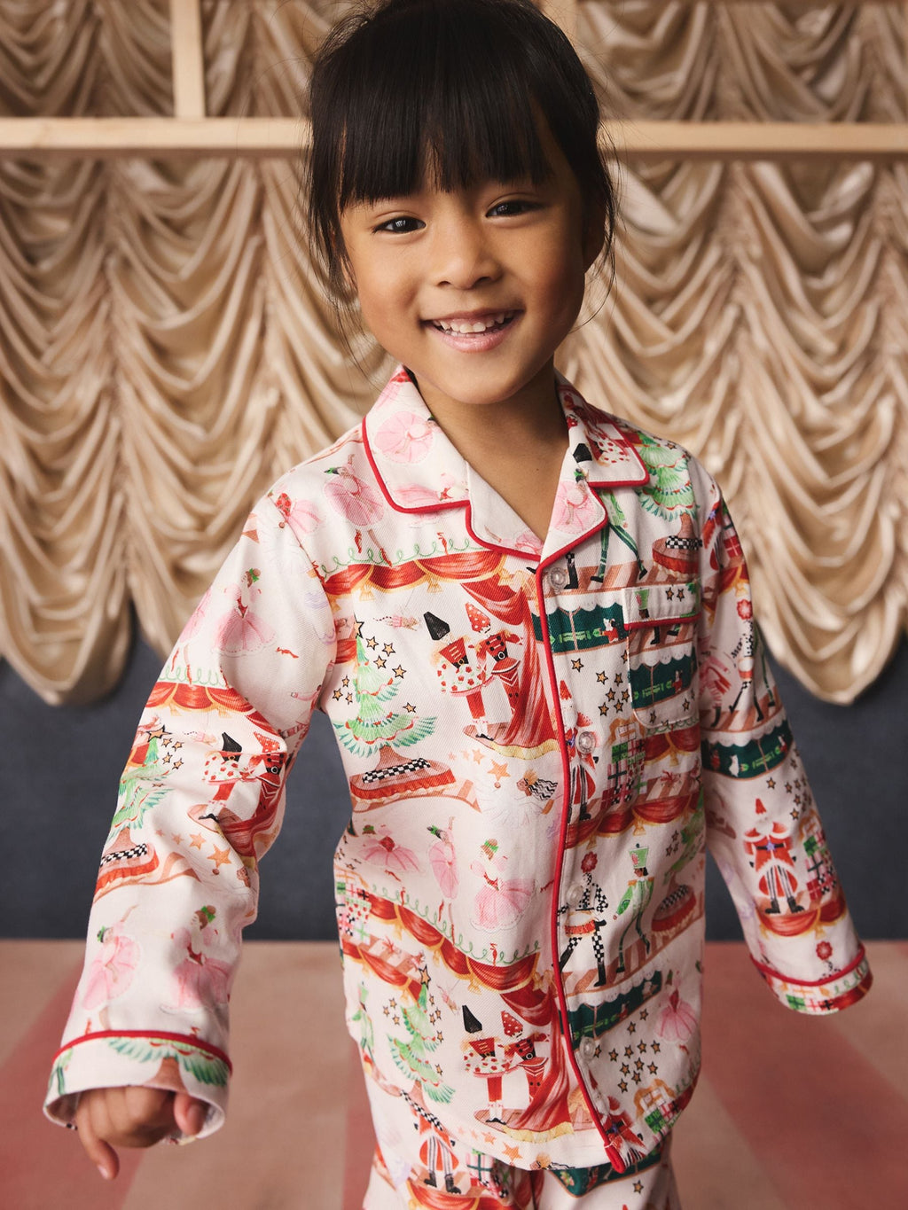 Cath Kidston Cream Nutcracker Single Button Through Pyjamas