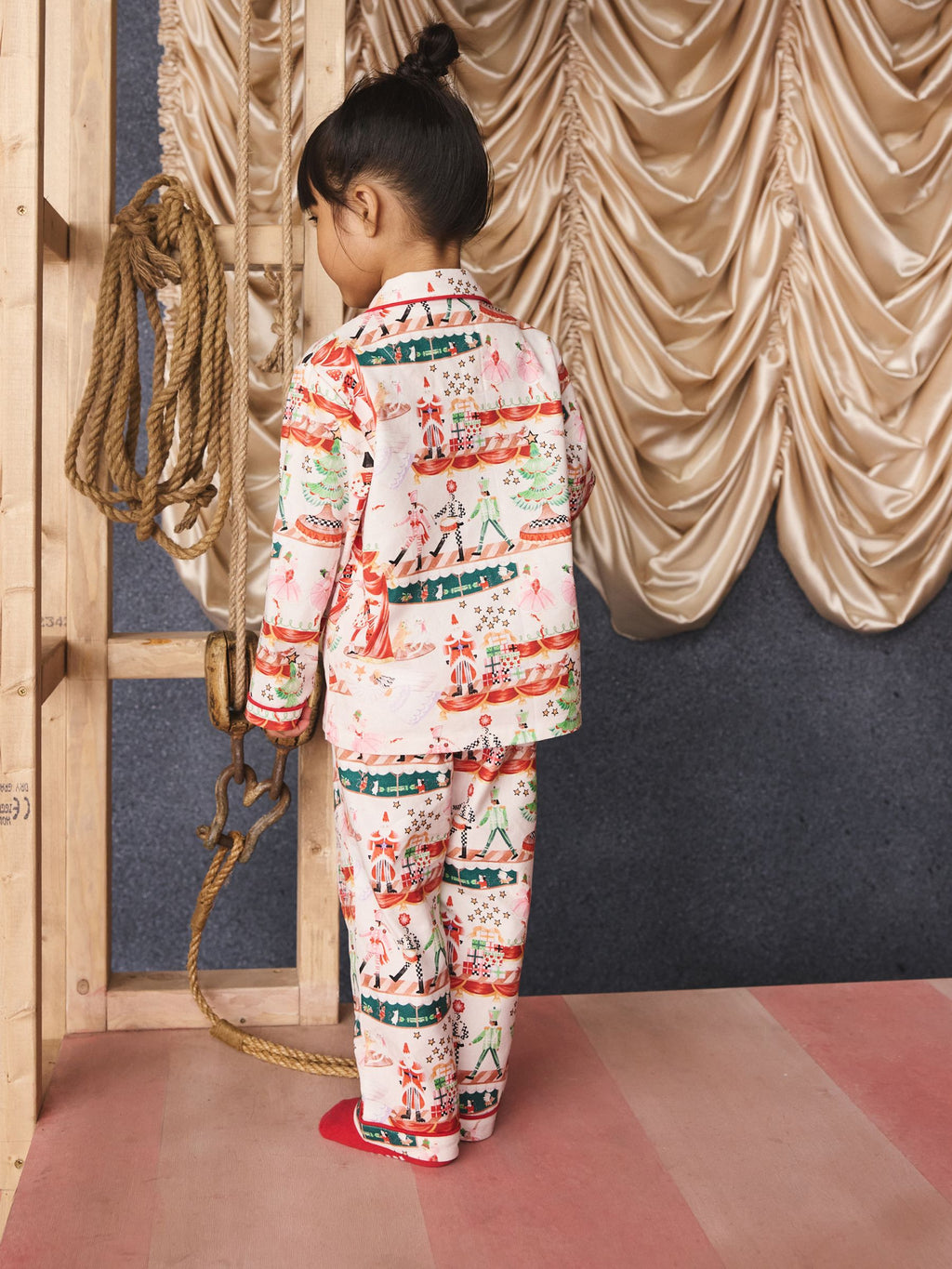 Cath Kidston Cream Nutcracker Single Button Through Pyjamas