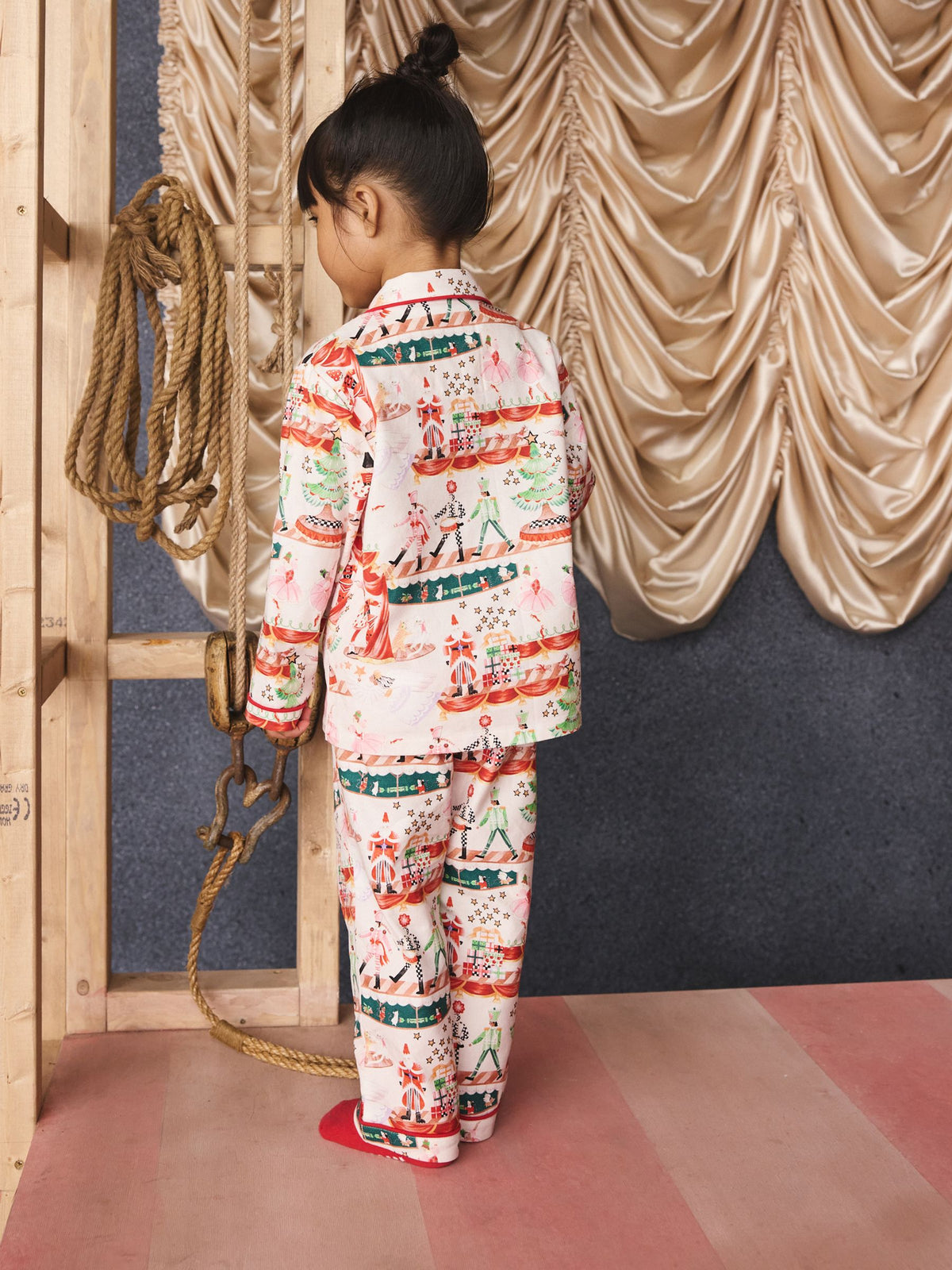 Cath Kidston Cream Nutcracker Single Button Through Pyjamas
