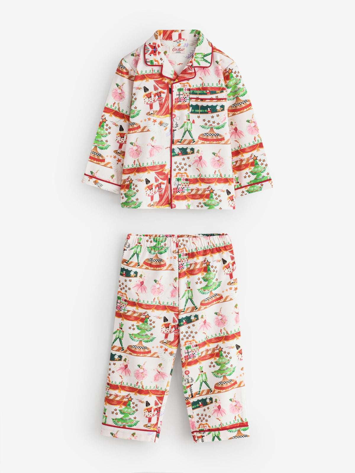Cath Kidston Cream Nutcracker Single Button Through Pyjamas