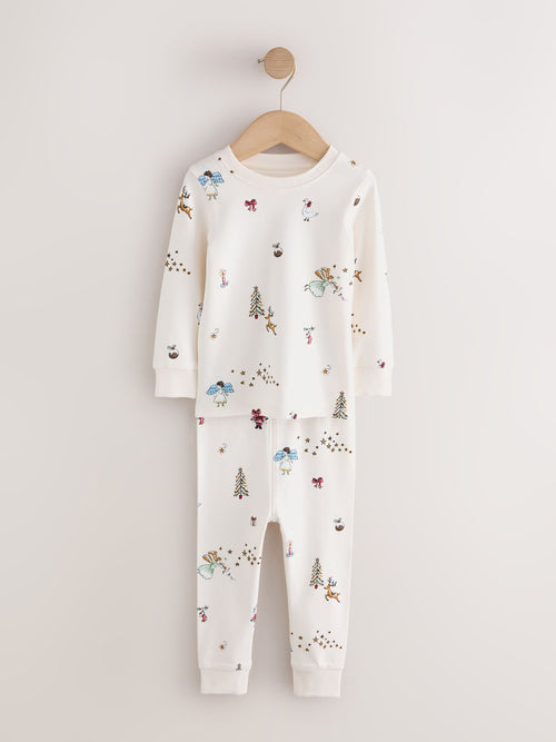 White Christmas Snuggle Pyjamas Set (9mths-12yrs)