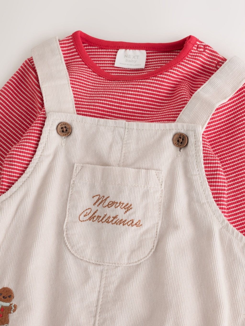 Neutral Cord Dungarees and Bodysuit Baby Set (0mths-2yrs)