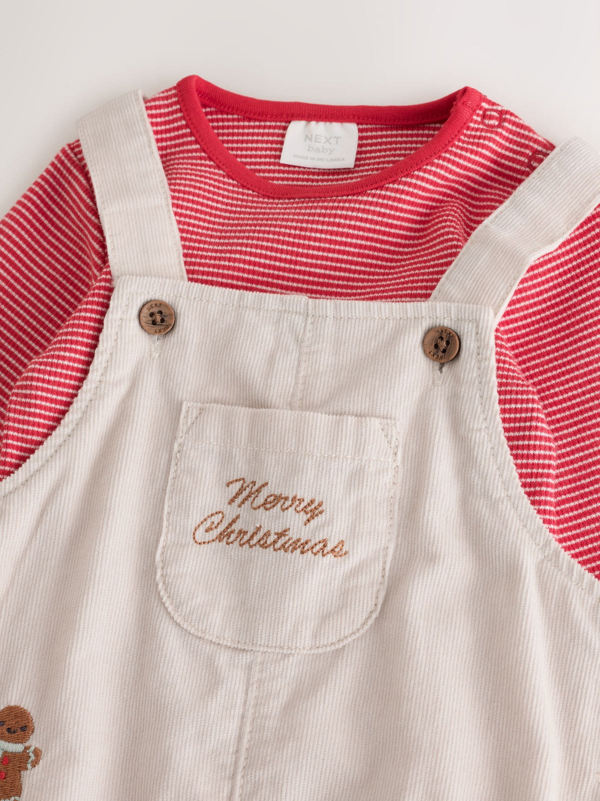 Neutral Cord Dungarees and Bodysuit Baby Set (0mths-2yrs)