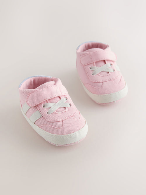Pink Touch Fasten Baby Trainers (0-24mths)