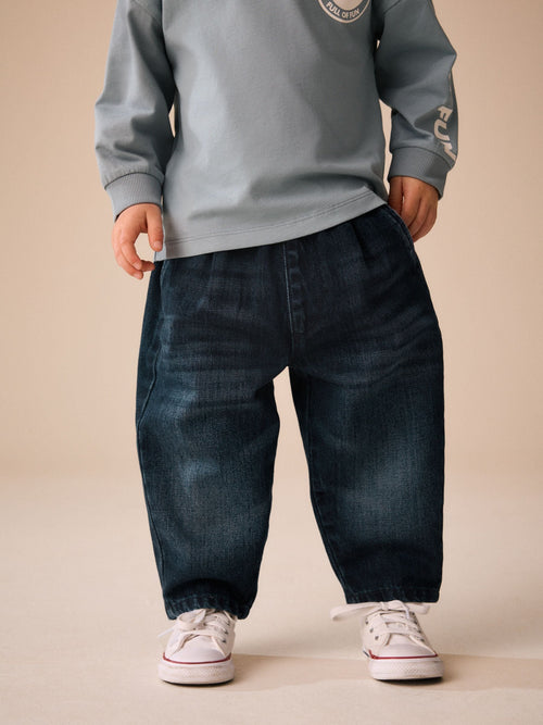 Dark Blue Barrel Jeans (3mths-7yrs)