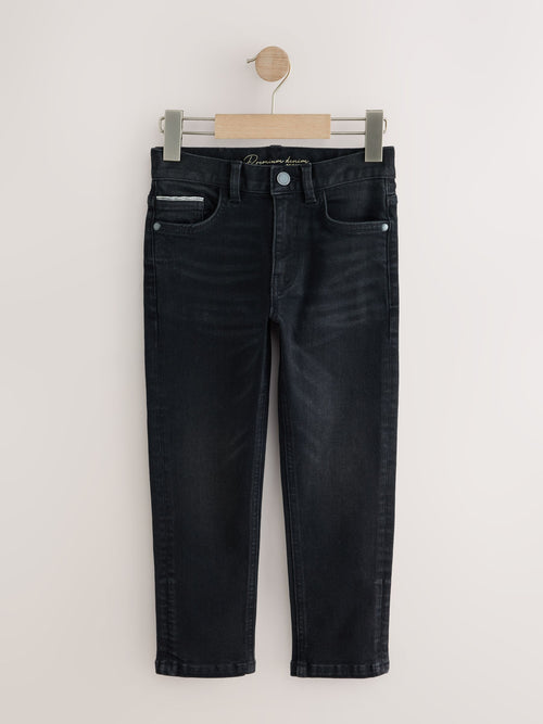 Black Denim Regular Fit Stretch Jeans (3-16yrs)