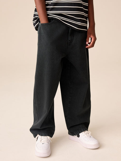 Black Barrel Fit Authentic Jeans (3-16yrs)