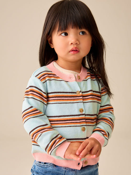 Mint Stripe Knit Cardigan (3mths-7yrs)