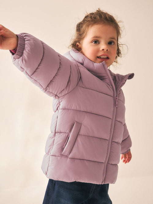 Pink Shower Resistant Fleece Lined Padded Coat (3mths-7yrs)