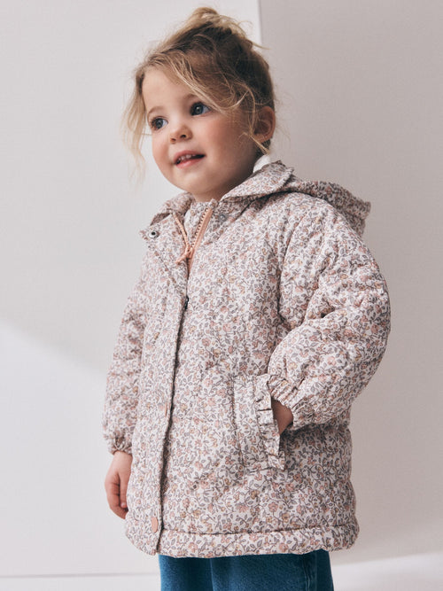 Ditsy Floral Shower Resistant Padded Coat (3mths-7yrs)