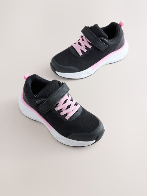 Black/Pink Waterproof Trainers