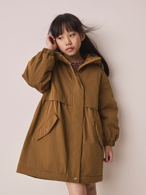 Olive/Gold Waterproof Padded Rain Coat (3-16yrs)