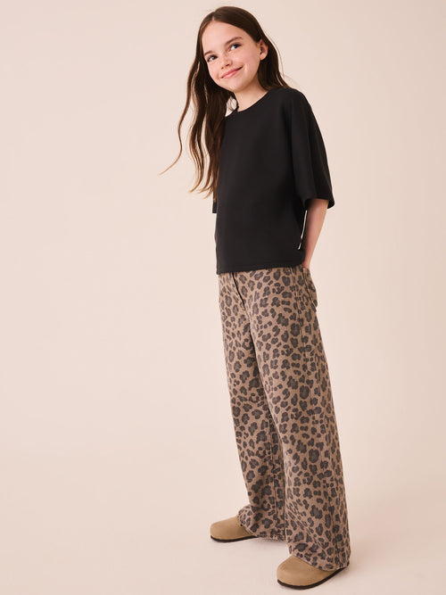 Black Supersoft Fitted Waist T-Shirt (3-16yrs)
