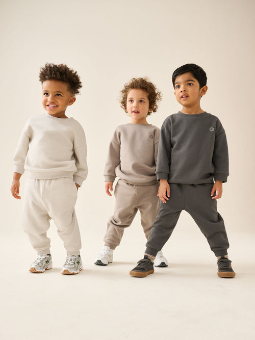 Neutral Sweat Top & Joggers Set 6 Piece (3mths-7yrs)