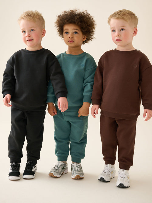 Green/Blue Sweat Top & Joggers Set 6 Piece (3mths-7yrs)