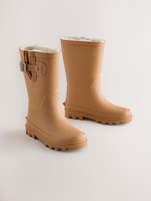 Tan Brown Standard Fit (F) Buckle Wellies