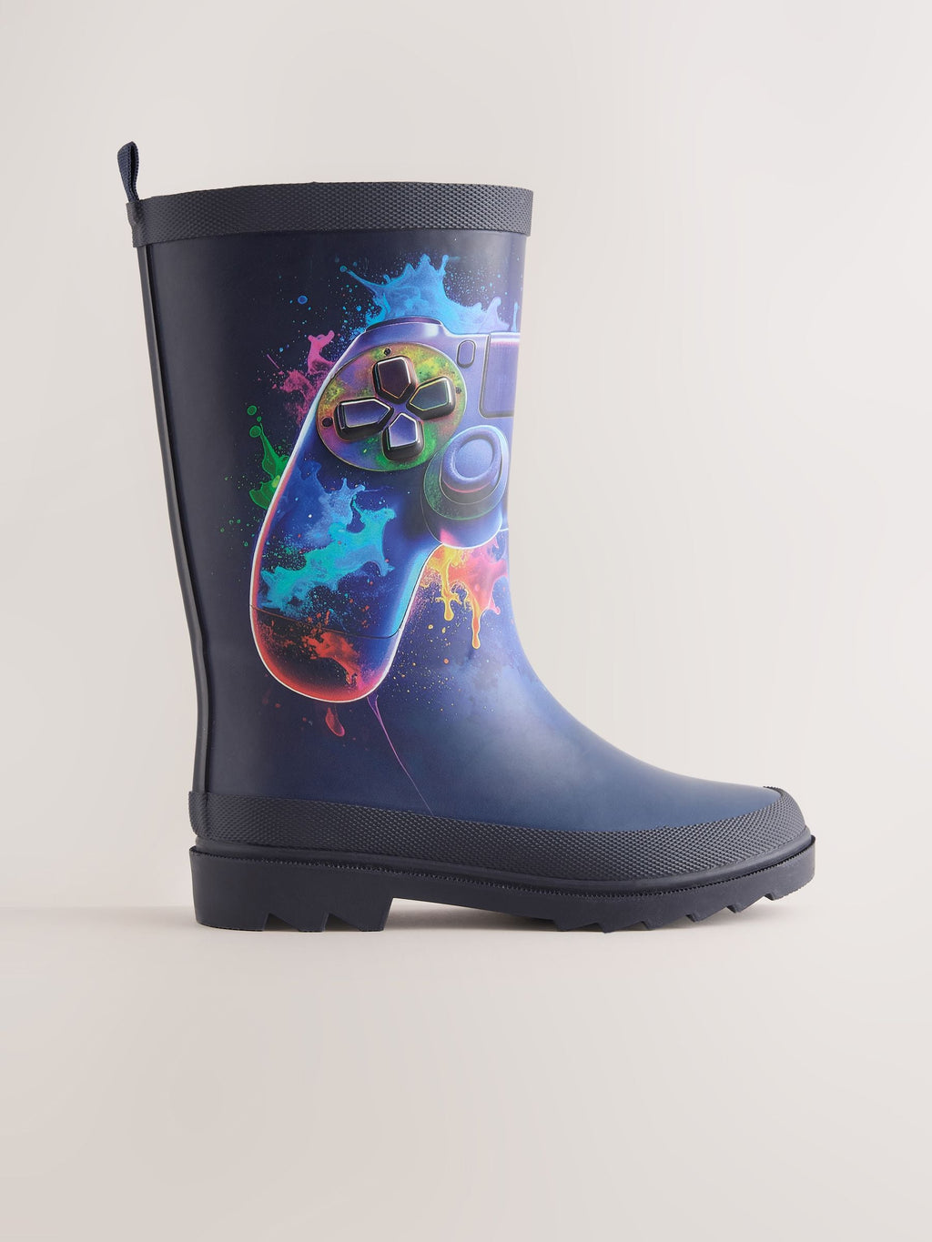 Blue Gamer Rubber Wellies