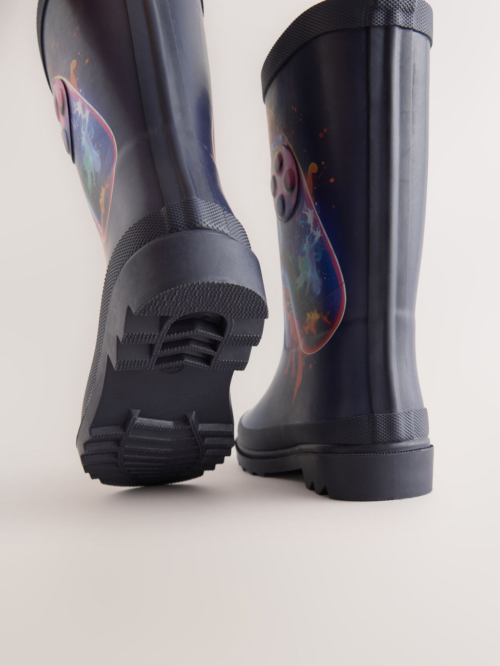 Blue Gamer Rubber Wellies