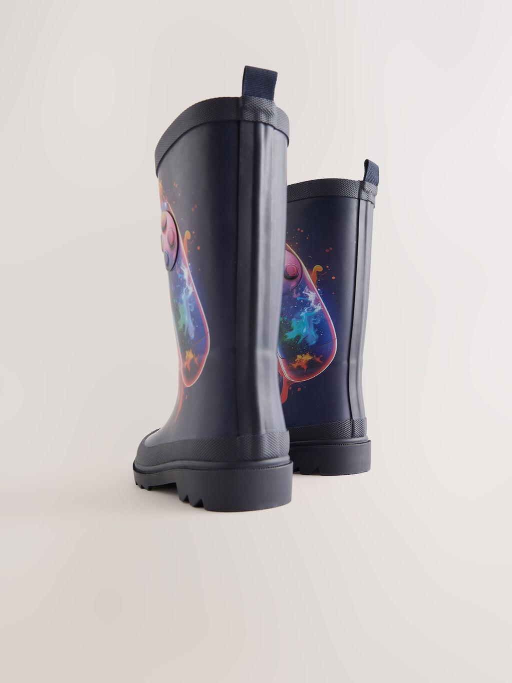 Blue Gamer Rubber Wellies