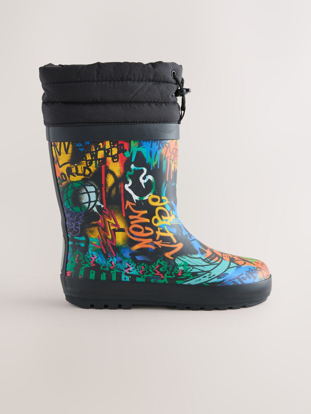 Multi Graffiti Adjustable Cuff Wellies