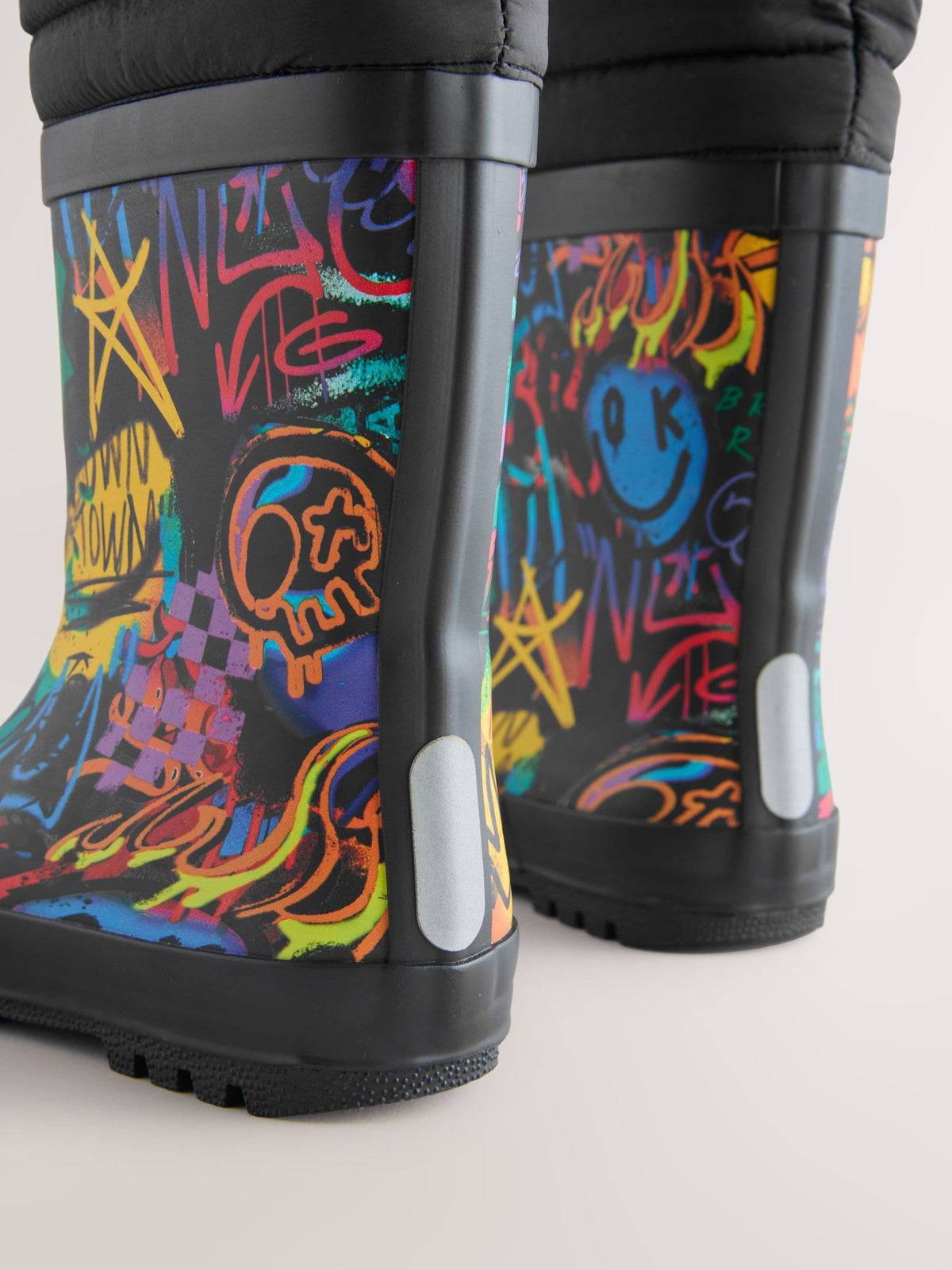 Multi Graffiti Adjustable Cuff Wellies