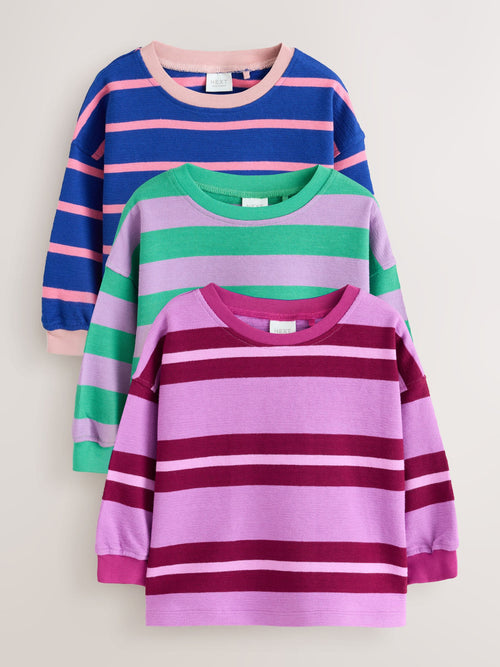 Purple Stripe Stripe T-Shirts 3PK (3mths-7yrs)