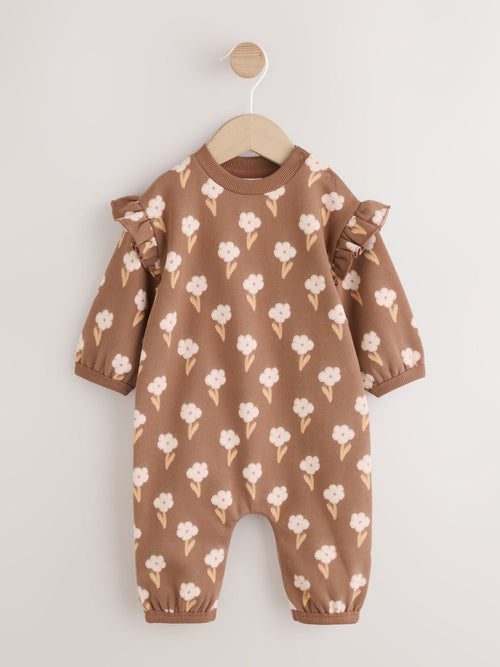 Chocolate Brown Sweat Baby Romper (0mths-2yrs)