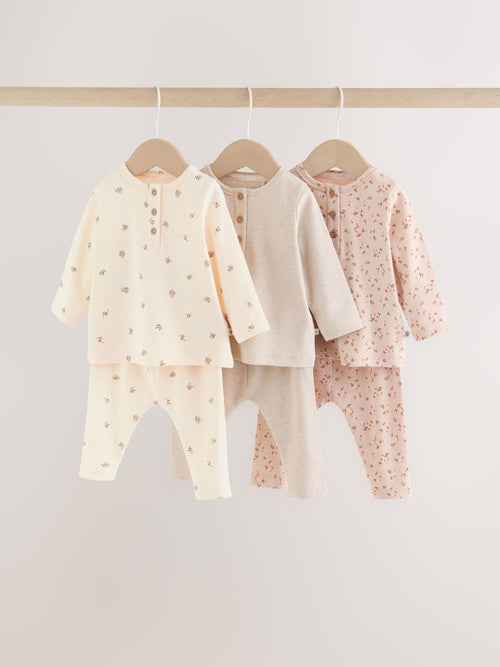 Ditsy Floral Long Sleeve T-Shirt And Leggings Baby 6 Piece Set (0mths-2yrs)