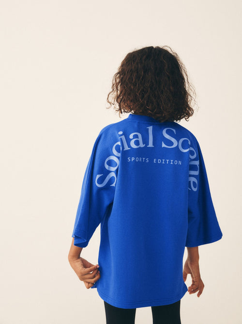 Blue Oversized Graphic T-Shirt (3-16yrs)
