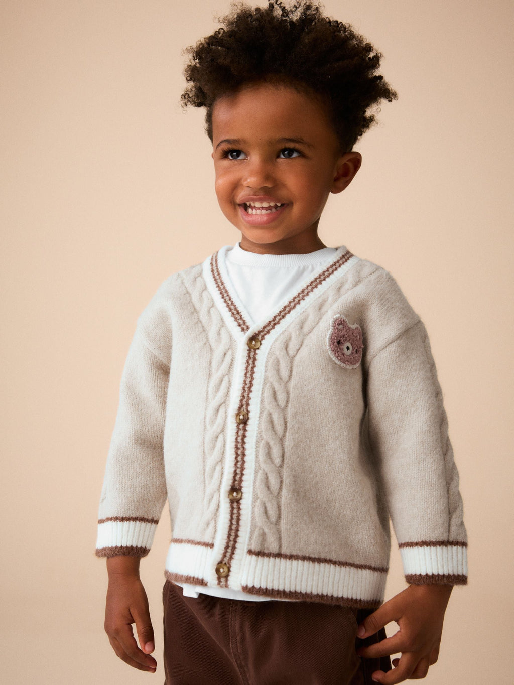 Neutral Bear Character Cardigan (3mths-7yrs)