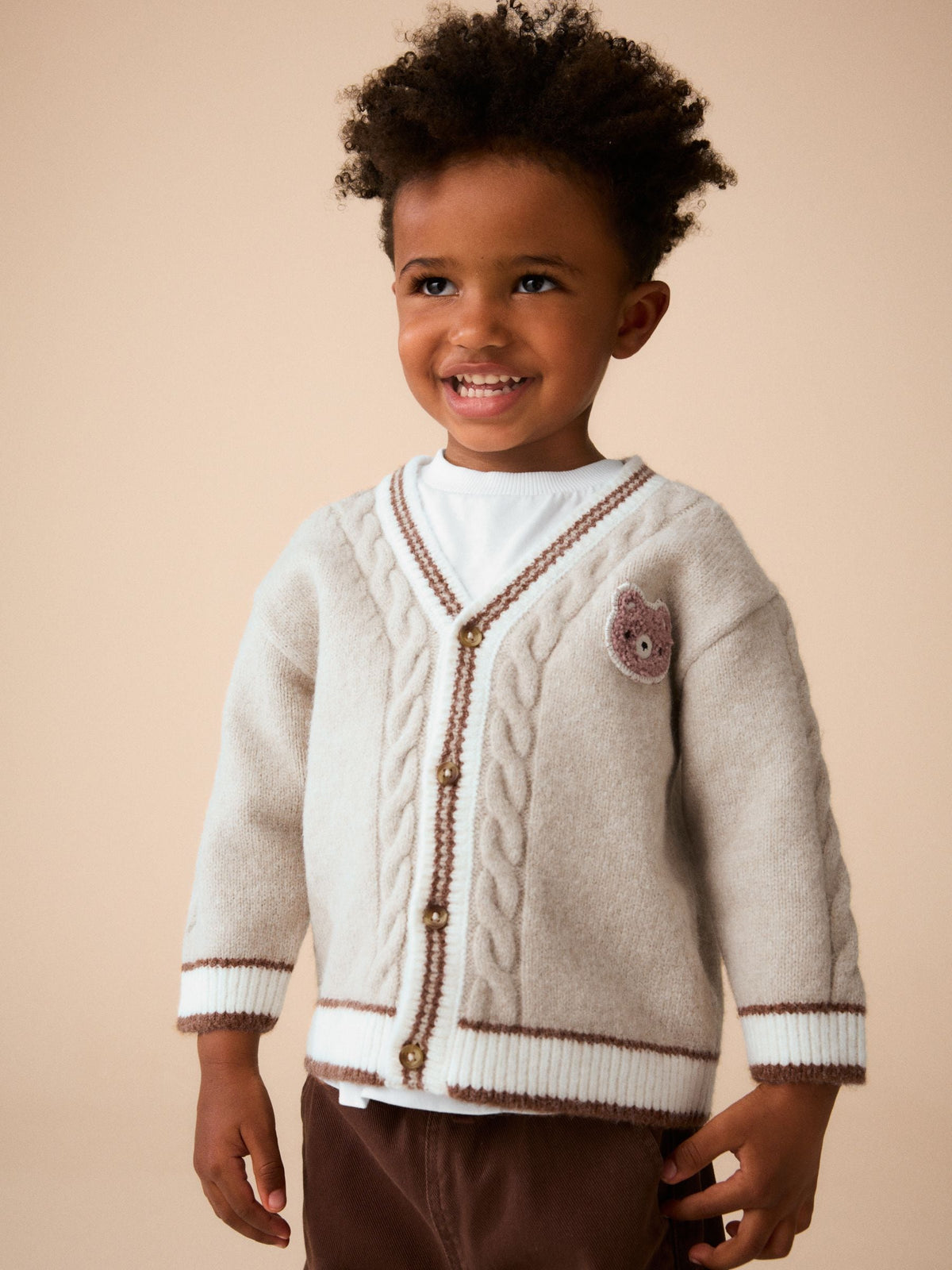 Neutral Bear Character Cardigan (3mths-7yrs)