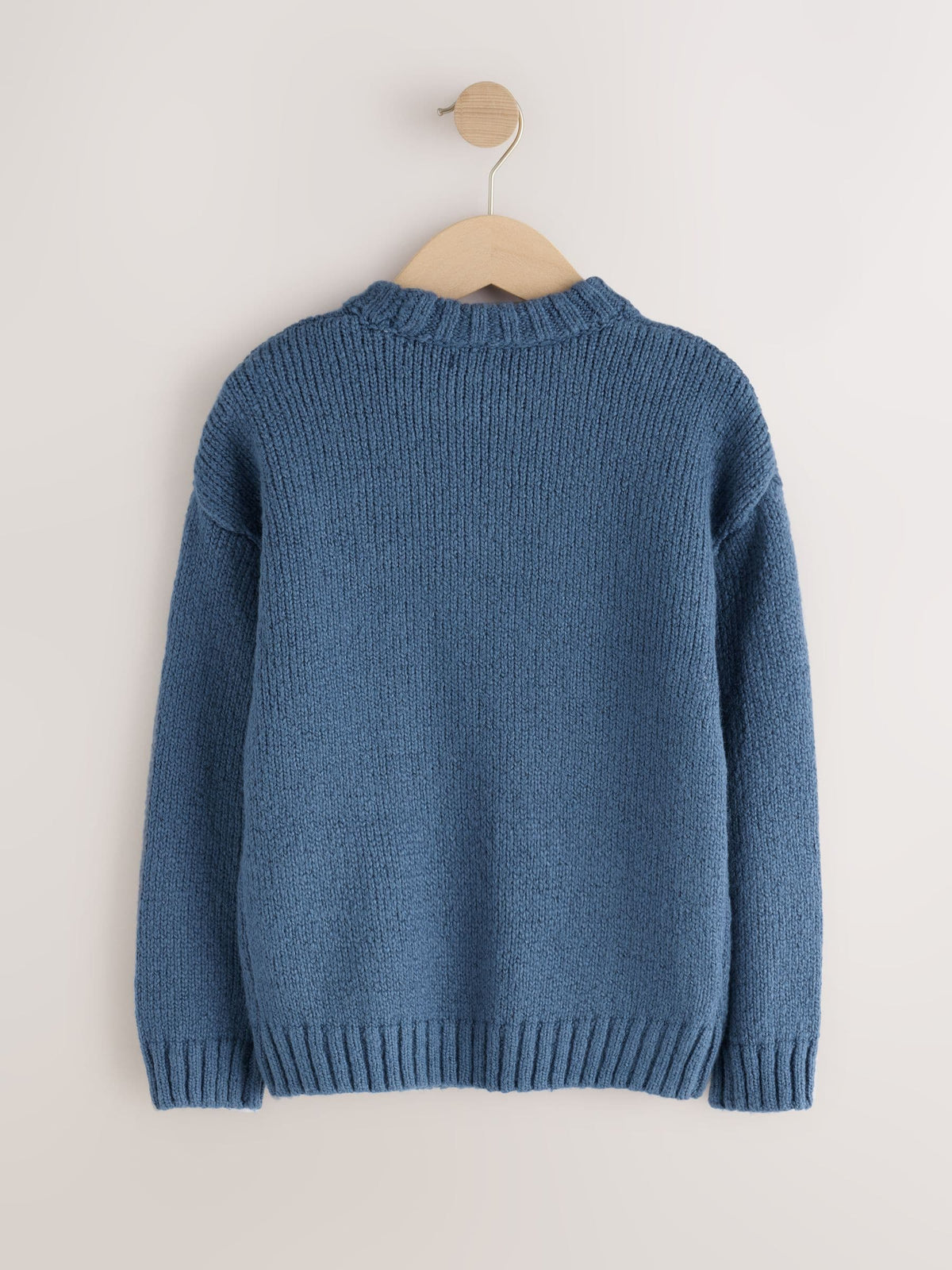 Navy Blue Transport Character Knitted Crew Neck Jumper (3mths-7yrs)