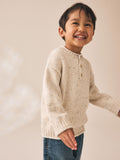Neutral Knitted Henley Jumper (3mths-7yrs)