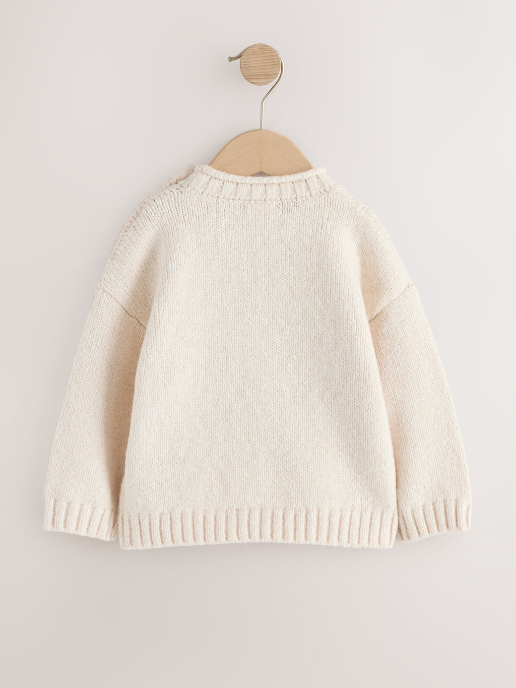 Neutral Bear Character Knitted Crew Neck Jumper (3mths-7yrs)