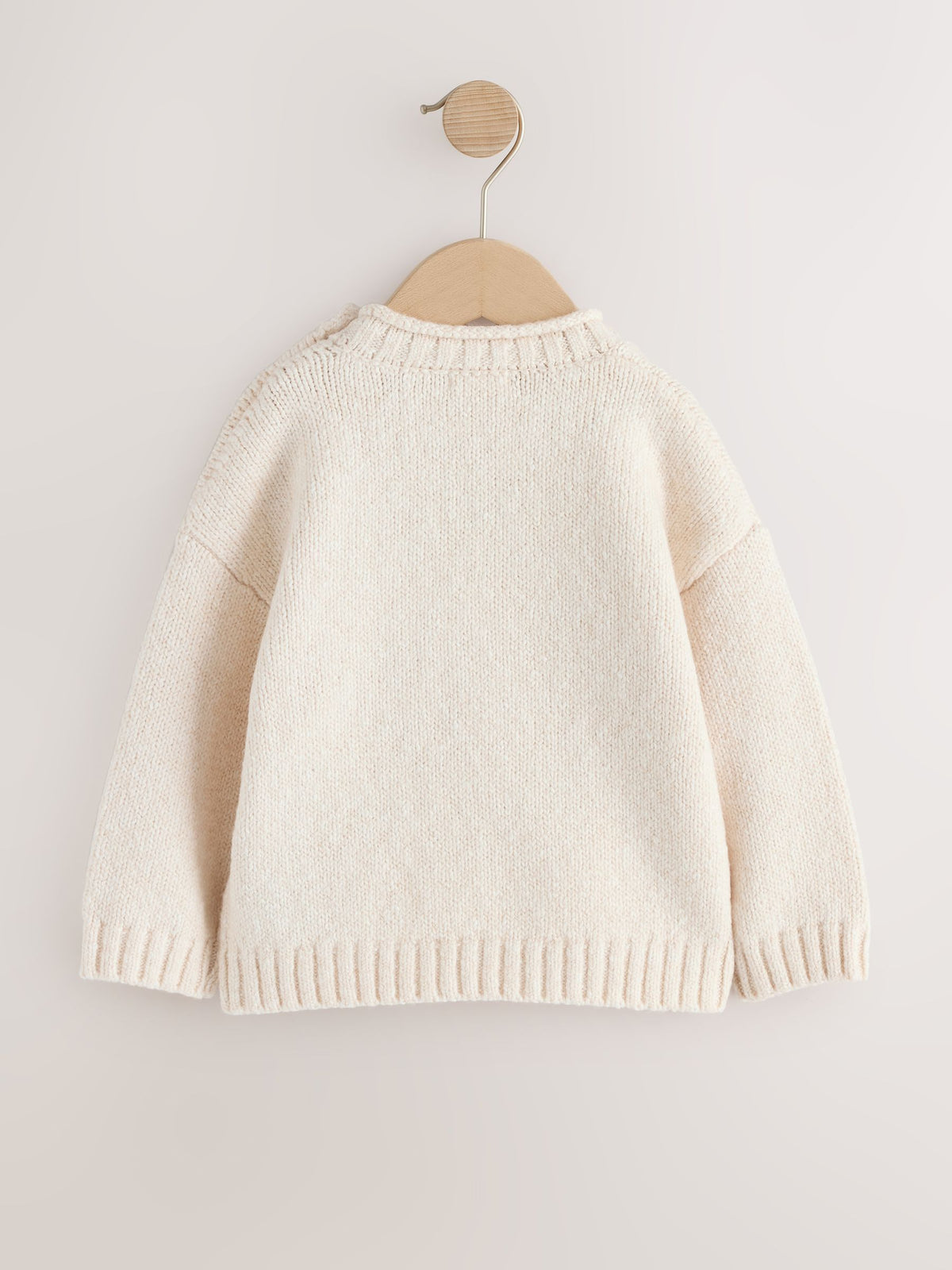 Neutral Bear Character Knitted Crew Neck Jumper (3mths-7yrs)