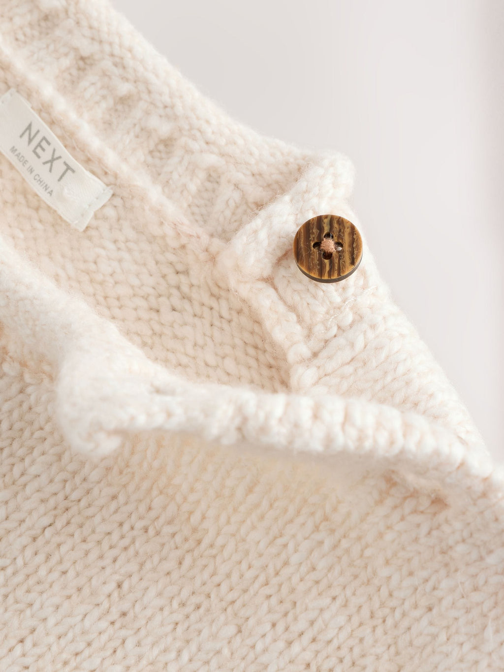 Neutral Bear Character Knitted Crew Neck Jumper (3mths-7yrs)