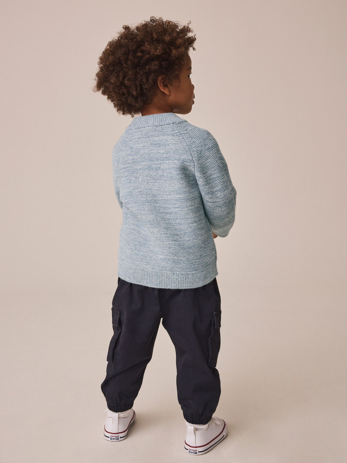 Blue Twist Zip Up Bomber Cardigan (3mths-7yrs)