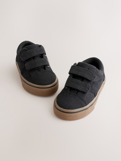 Black Standard Fit (F) Touch Fastening Trainers