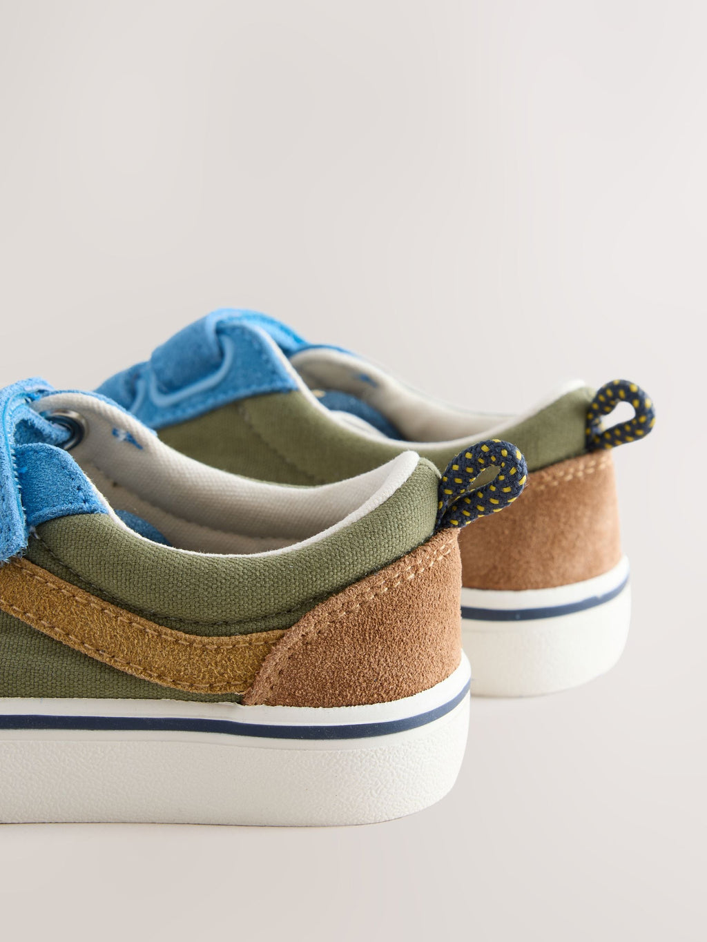 Navy Colourblock Standard Fit (F) Touch Fastening Trainers