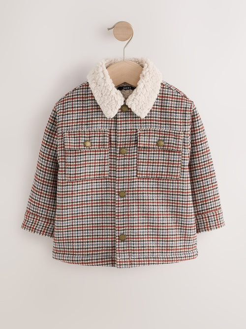 Heritage Check Borg Lined Shacket (3mths-7yrs)