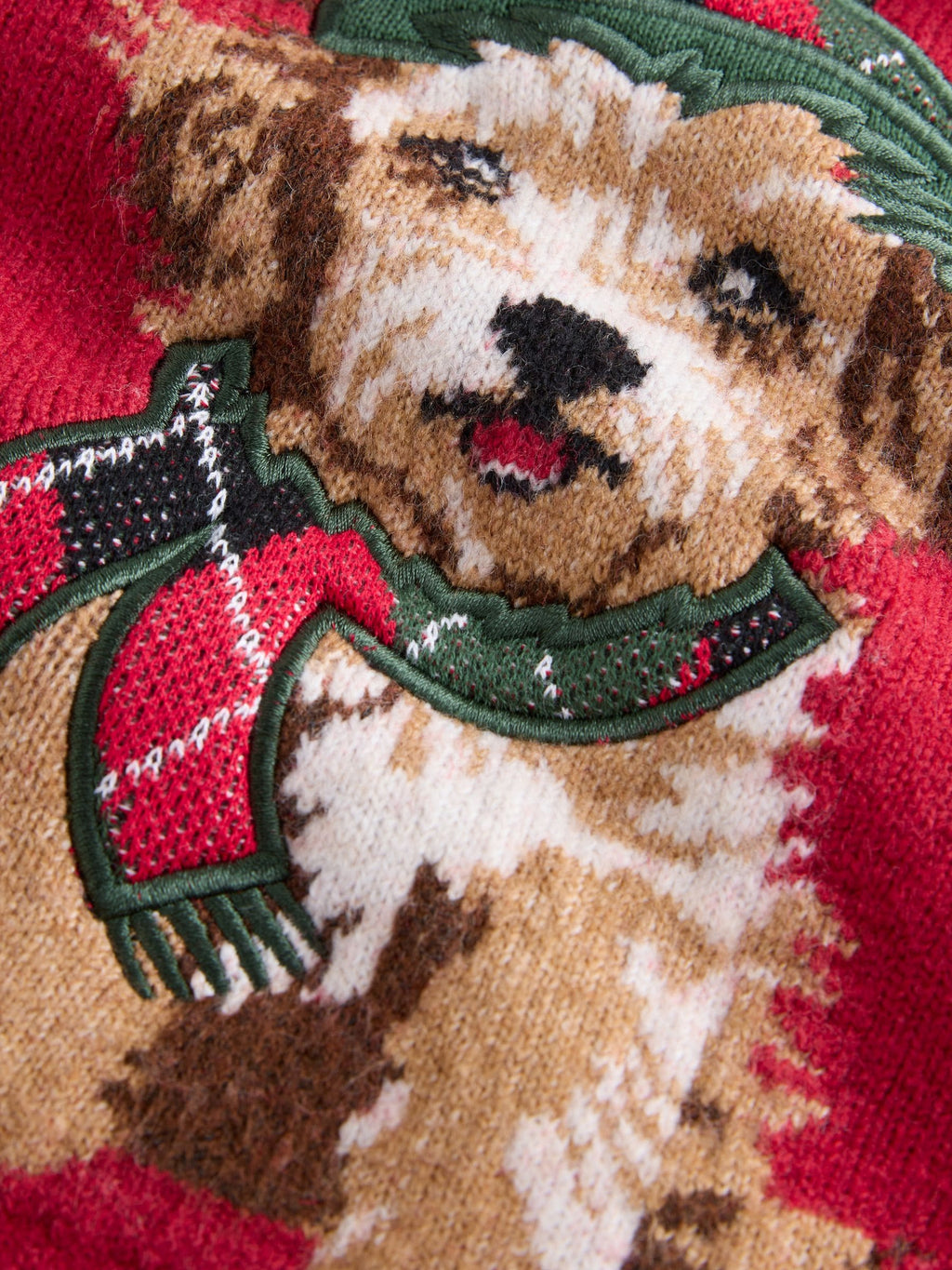 Red Dog Graphic Matching Family Christmas Jumper (3mths-7yrs)