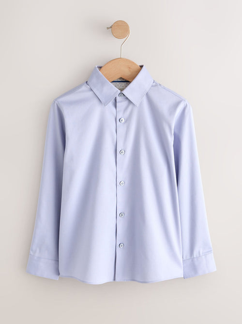 Lilac Long Sleeves Smart Trimmed Shirt (3-16yrs)