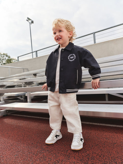 Navy Coach Jacket (3mths-7yrs)