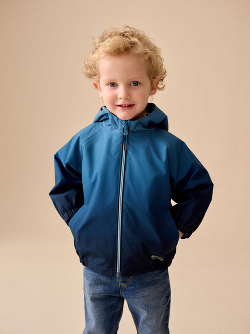 Ombre Blue Waterproof Cagoule Jacket (3mths-7yrs)