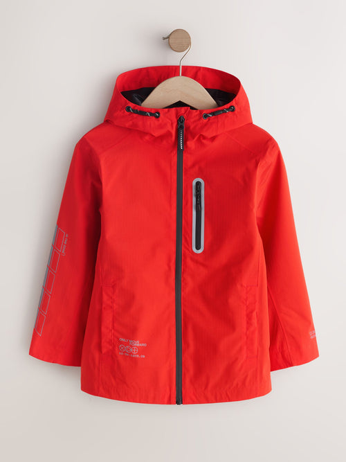 Red Waterproof Anorak Jacket (3-16yrs)