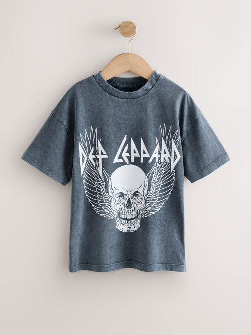Grey Def Leppard Band T-Shirt (3-16yrs)