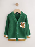 Green Varsity Character Cardigan (3mths-7yrs)